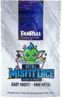 MGD Mystery Misfit Mini Metal Polyhedral Dice Set