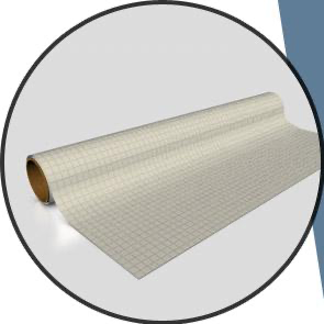 Gaming Paper: Tan 1" Square Roll