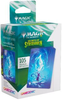 Gamegenic Magic The Gathering Secrets of Strixhaven Premium Art Sleeves - Island (66 x 92 mm) (105 Sleeves Per Pack)