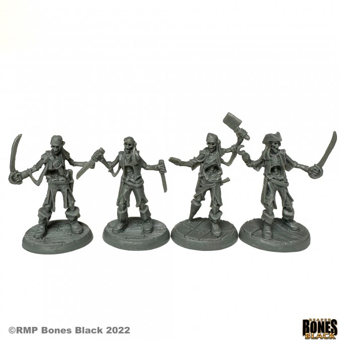 Reaper Bones Black: Skeletal Boarding Party (4)