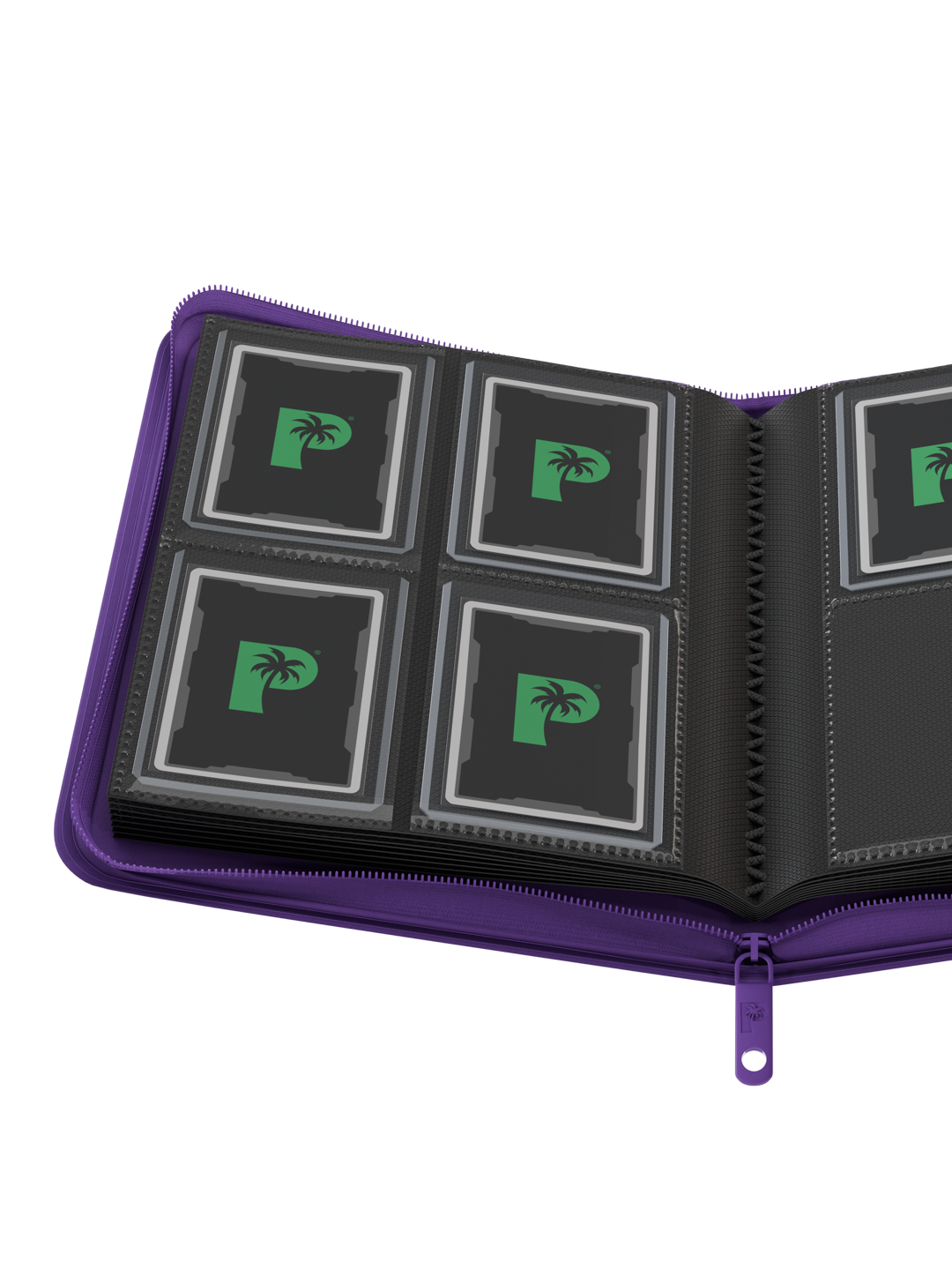 Collector's Series Top Loader Zip Binder - 4 Pocket - Purple