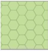 Gaming Paper Singles: Green 1" Hexagon