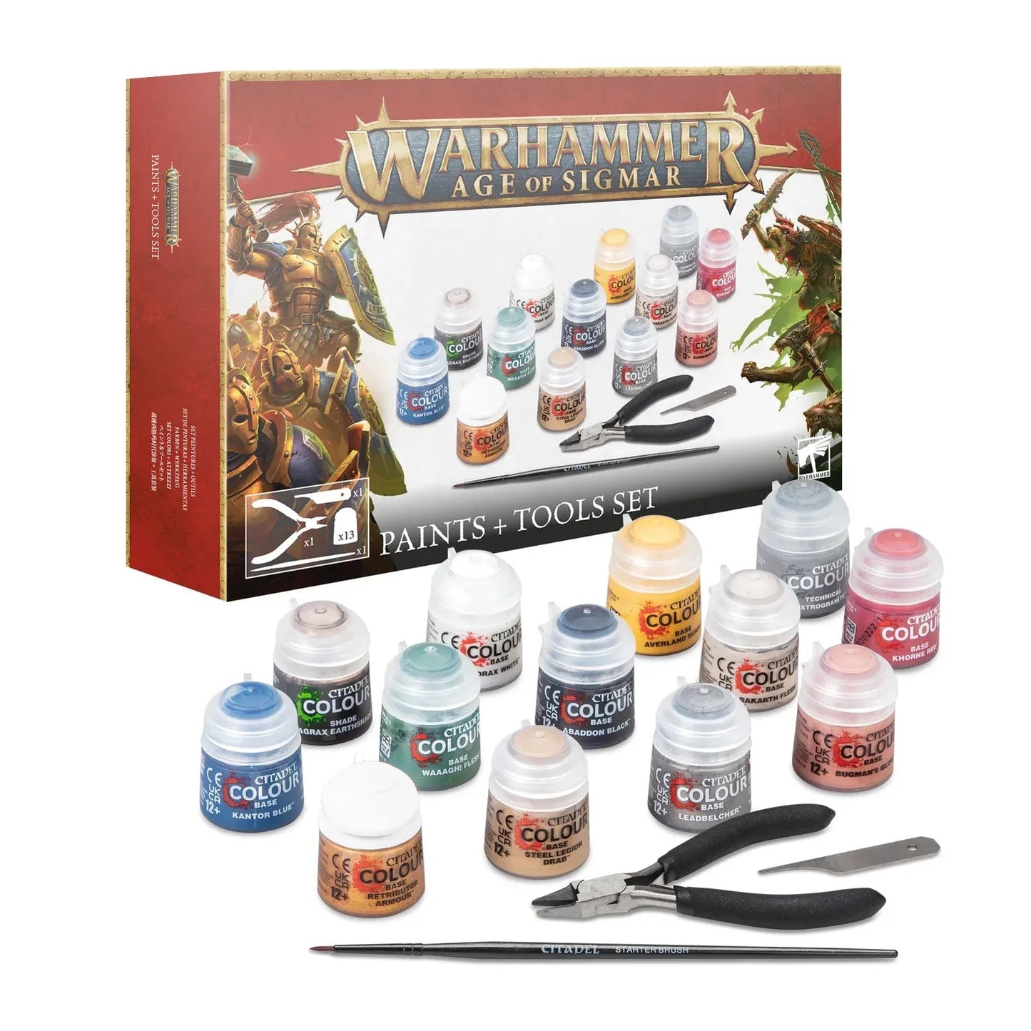 Age of Sigmar Paints + Tools Set