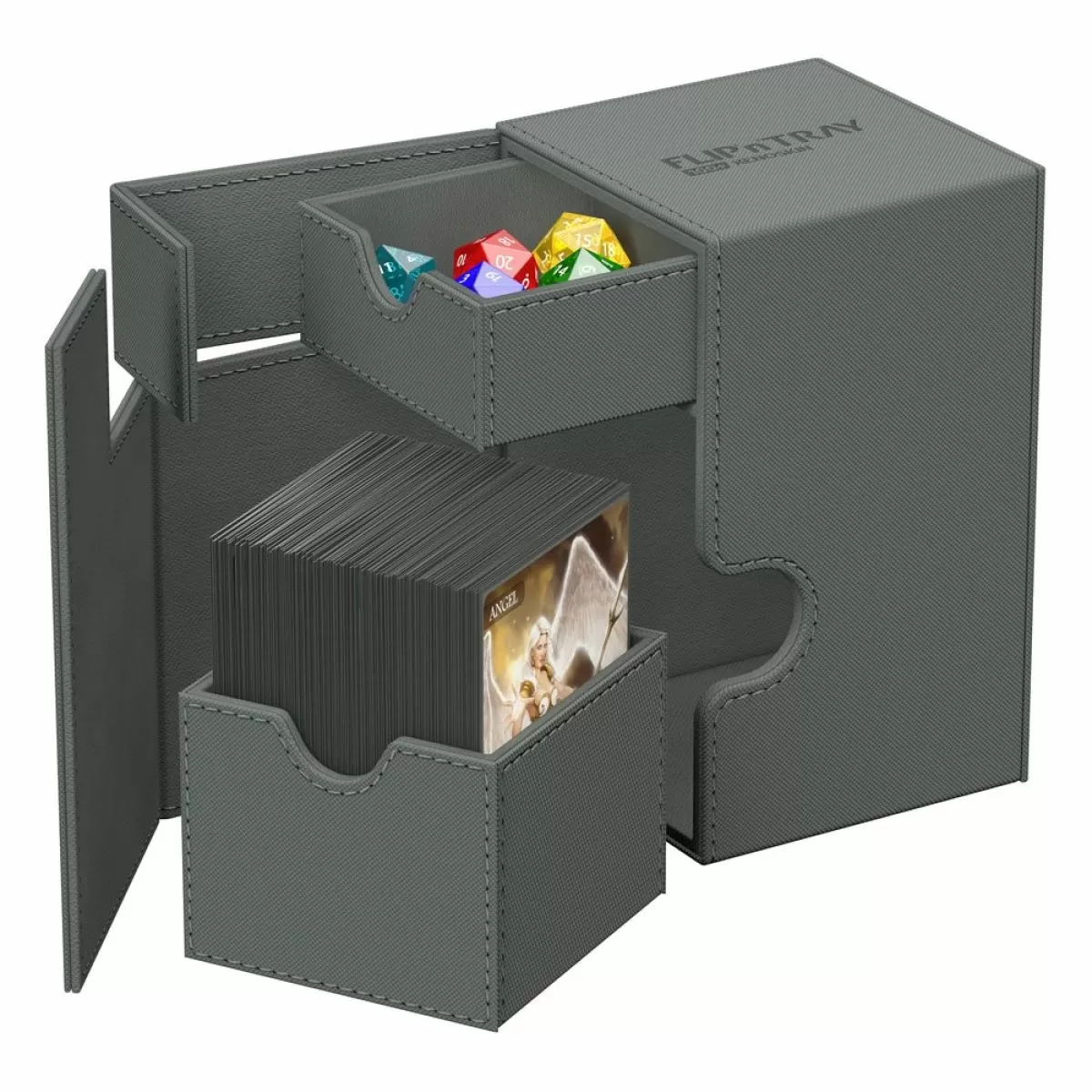 Ultimate Guard: Deck Box – XenoSkin Monocolor Flip'n'Tray 100+ – Grey