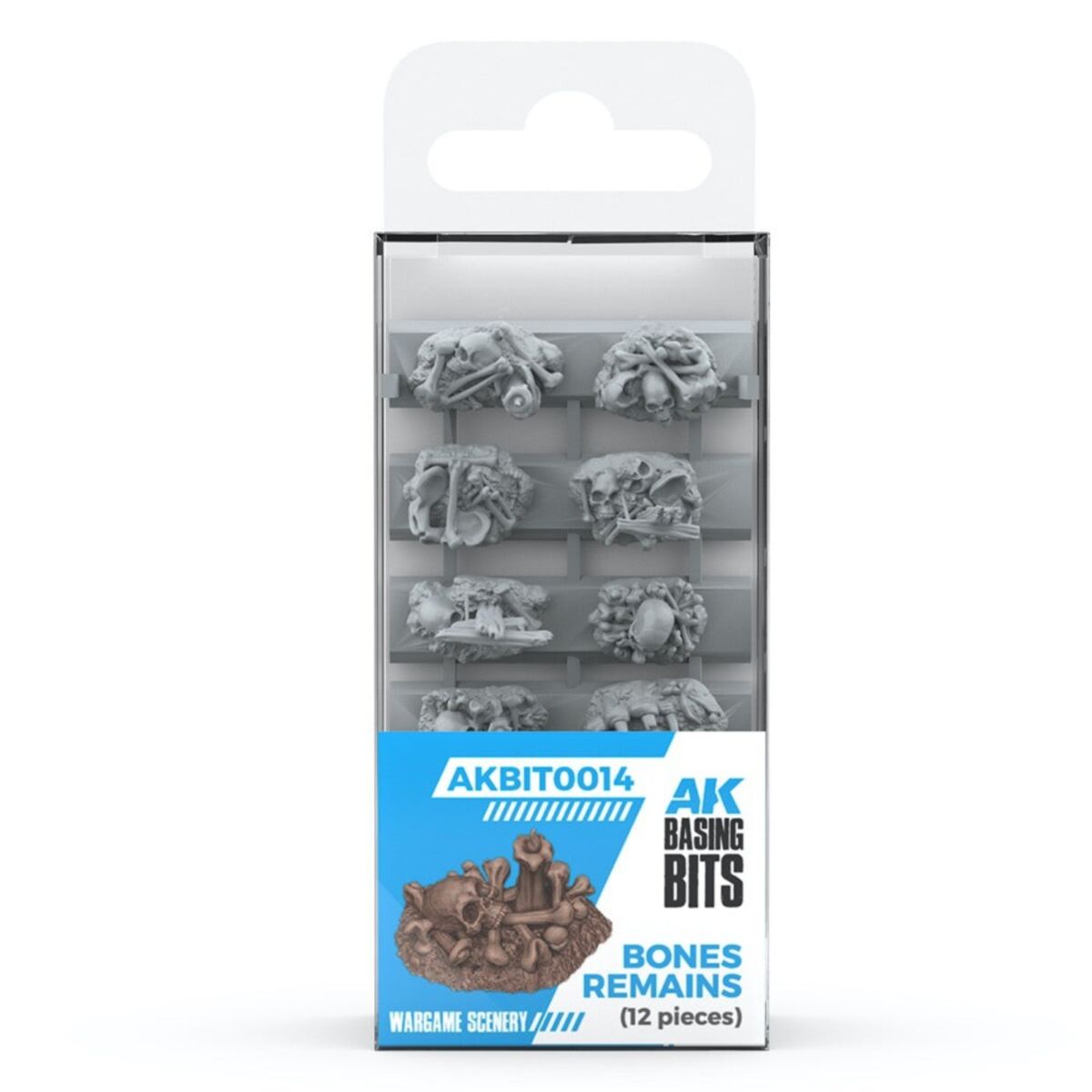 AK Interactive - Basing Bits - Bones Remains - 12 Pieces