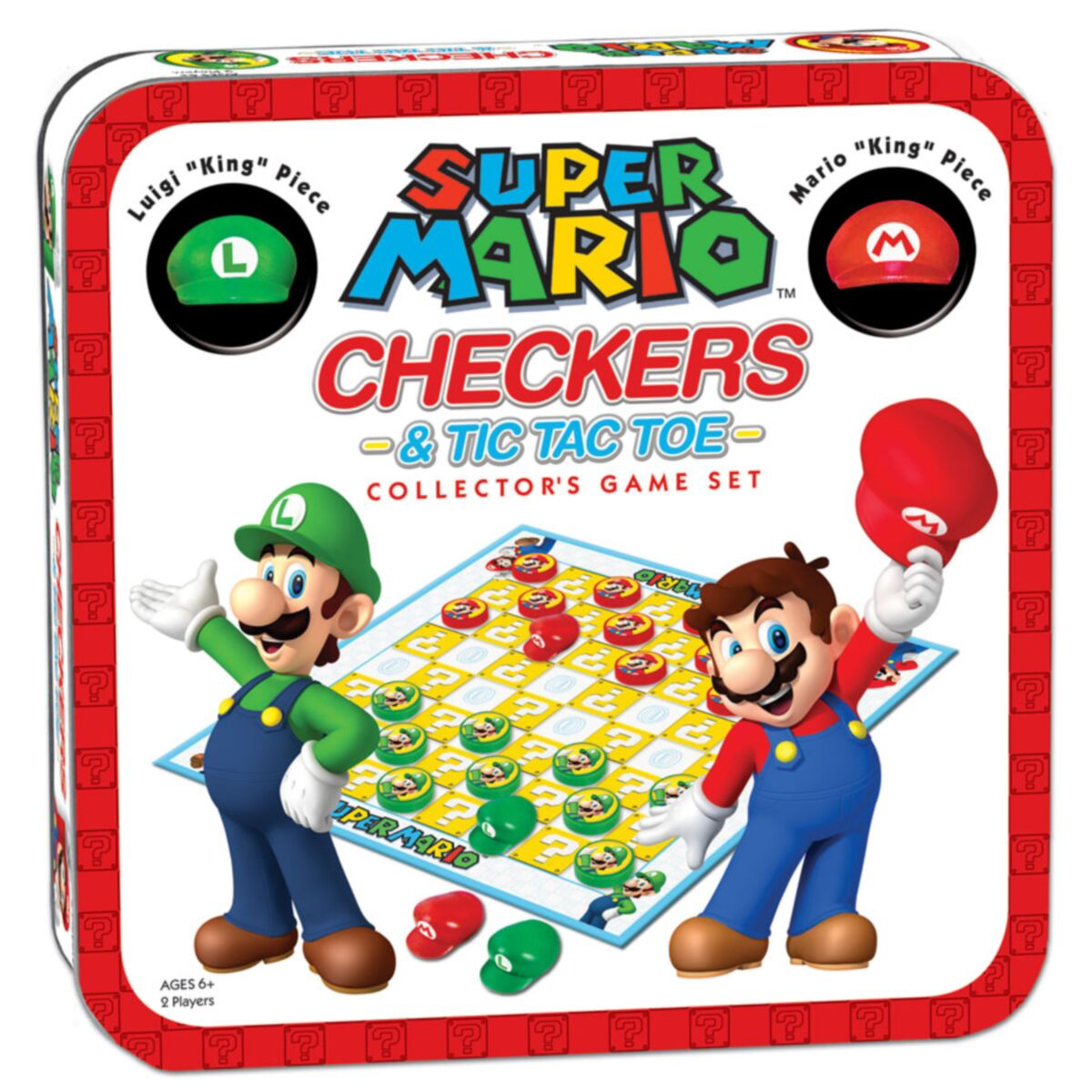 Super Mario Combo Checkers/Tic Tac Toe (Tin)