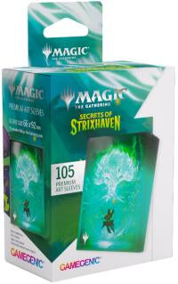 Gamegenic Magic The Gathering Secrets of Strixhaven Premium Art Sleeves - Forest (66 x 92 mm) (105 Sleeves Per Pack)
