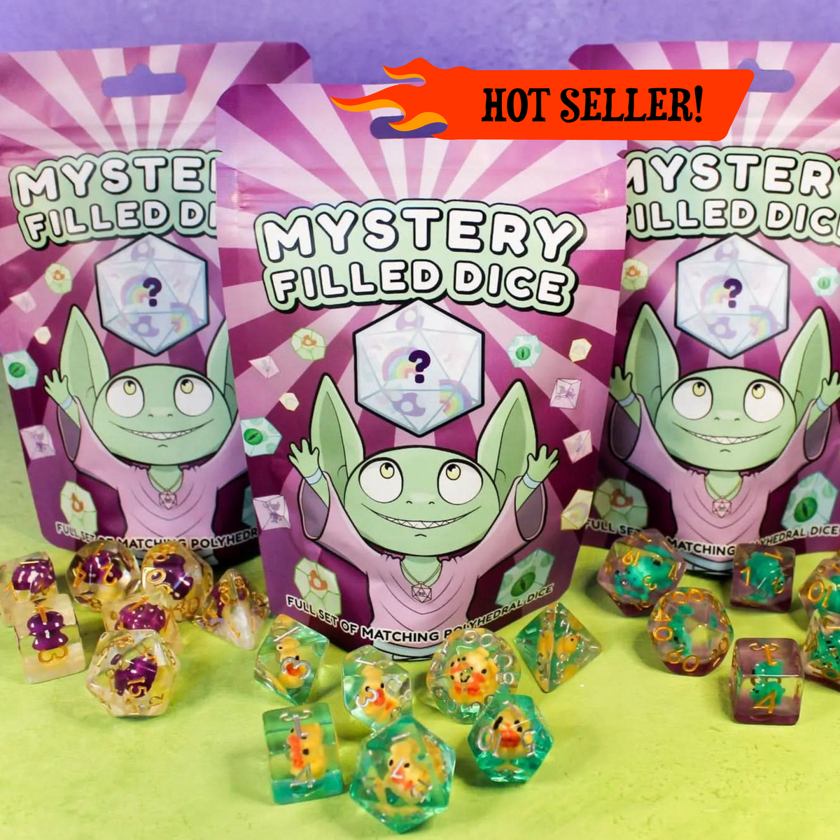 Mystery Inclusion Dice Sets | Filled Dice