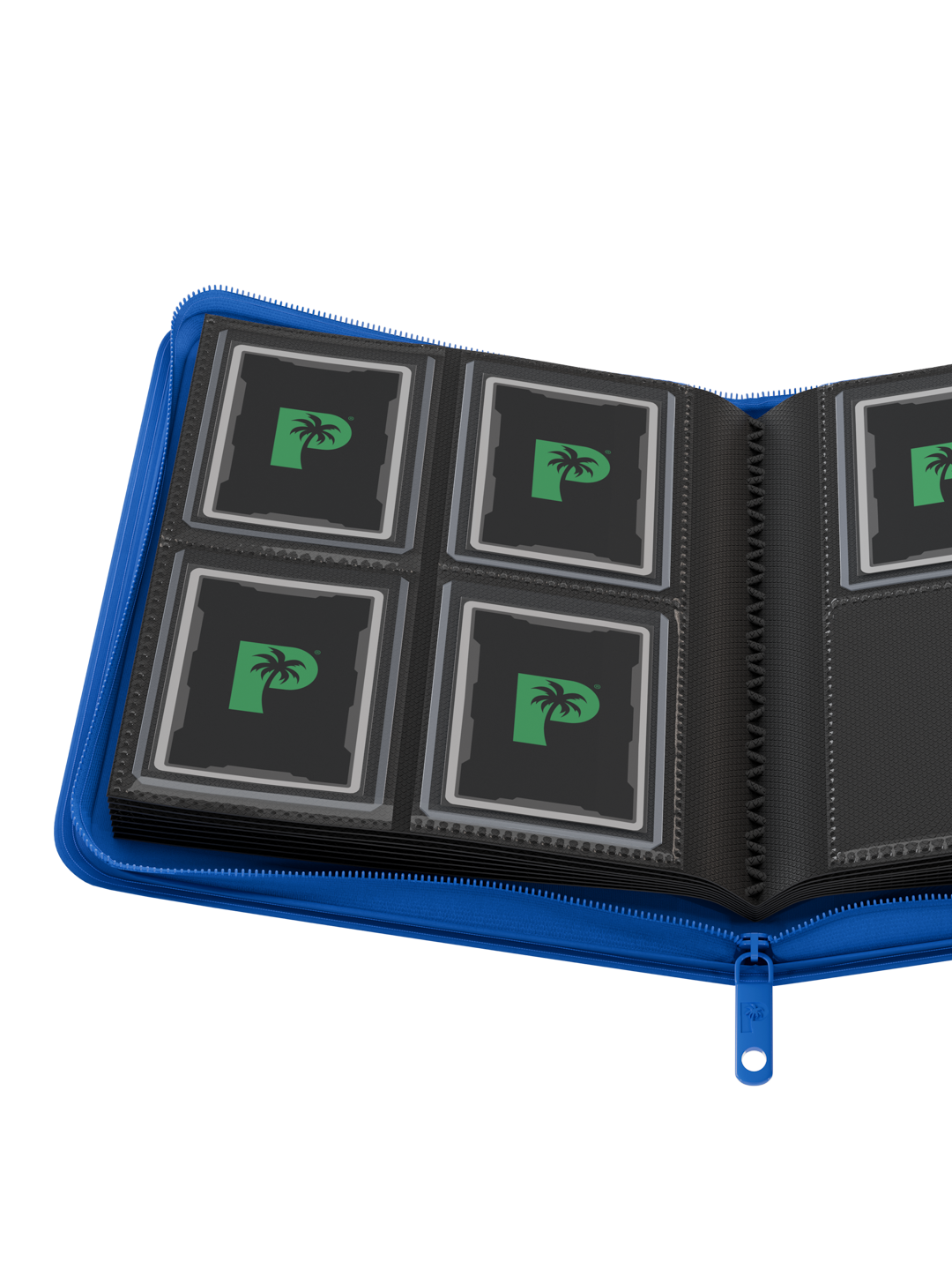 Collector's Series Top Loader Zip Binder - 4 Pocket - Blue