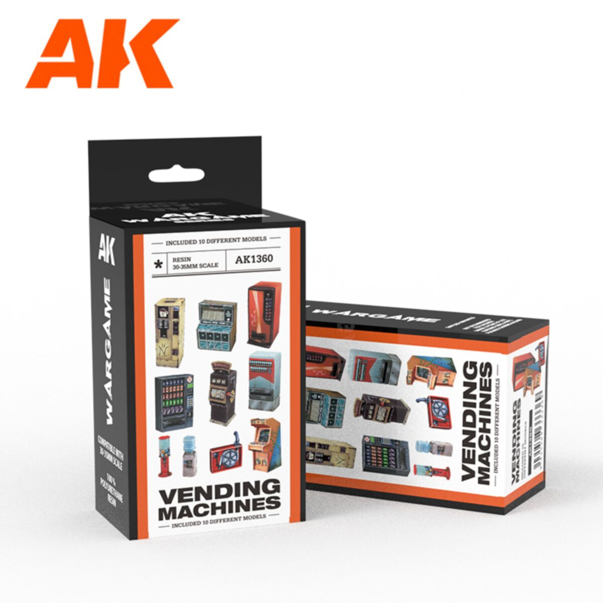 AK Interactive - Resins - Wargame Resin Scenery - Vending Machine Set Wargame (Resin 30-35mm)