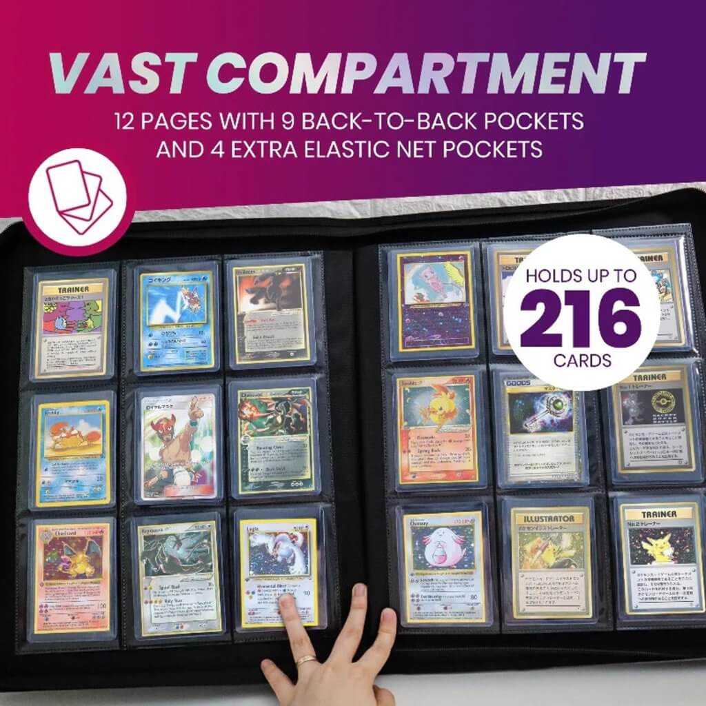 EVORETRO Shield+ 216 Topload Cards Binder Black