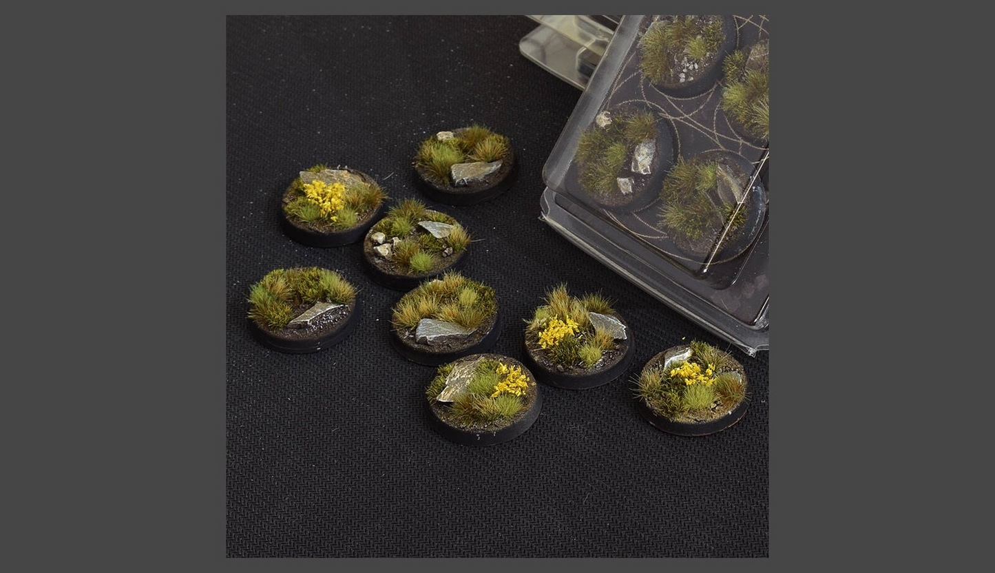 Gamers Grass: Bases: Highland (Round 32mm (x8)