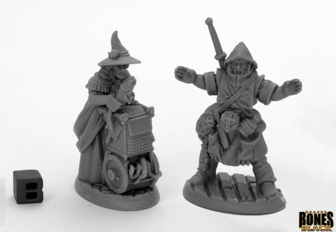 Reaper Bones Black: Dreadmere Townsfolk: Fishmongers (2)