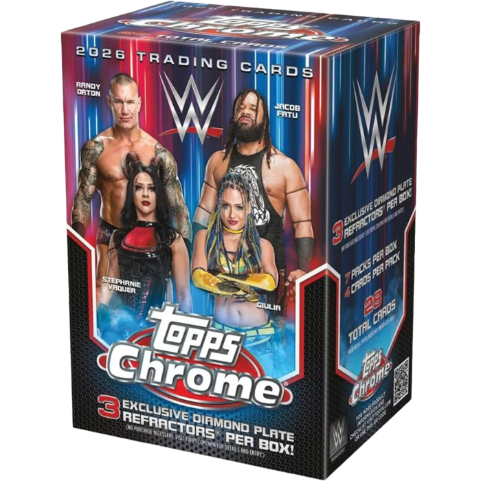WWE - 2026 Topps Chrome Wrestling Trading Cards Value Box