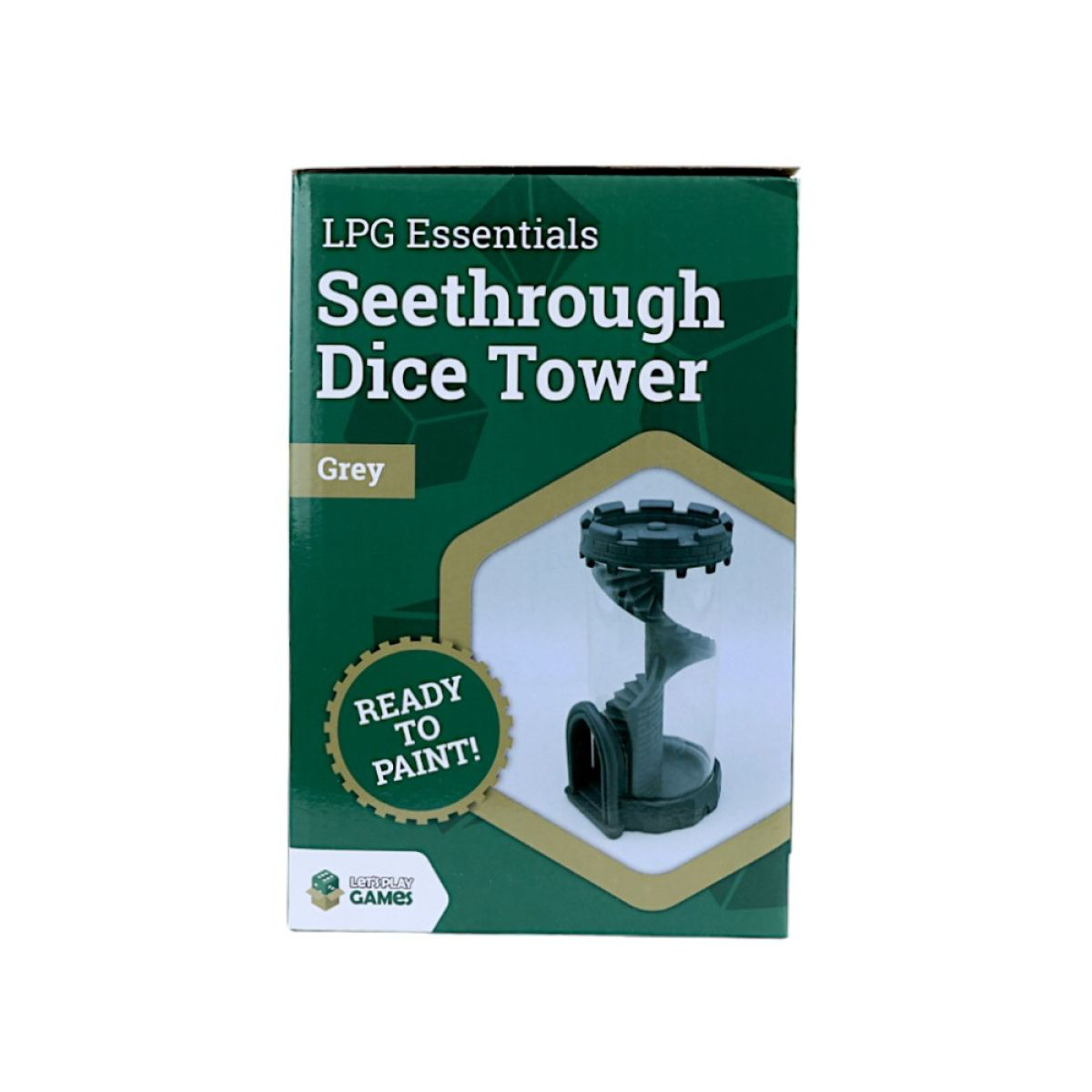LPG Essentials Seethrough Dice Tower - Grey