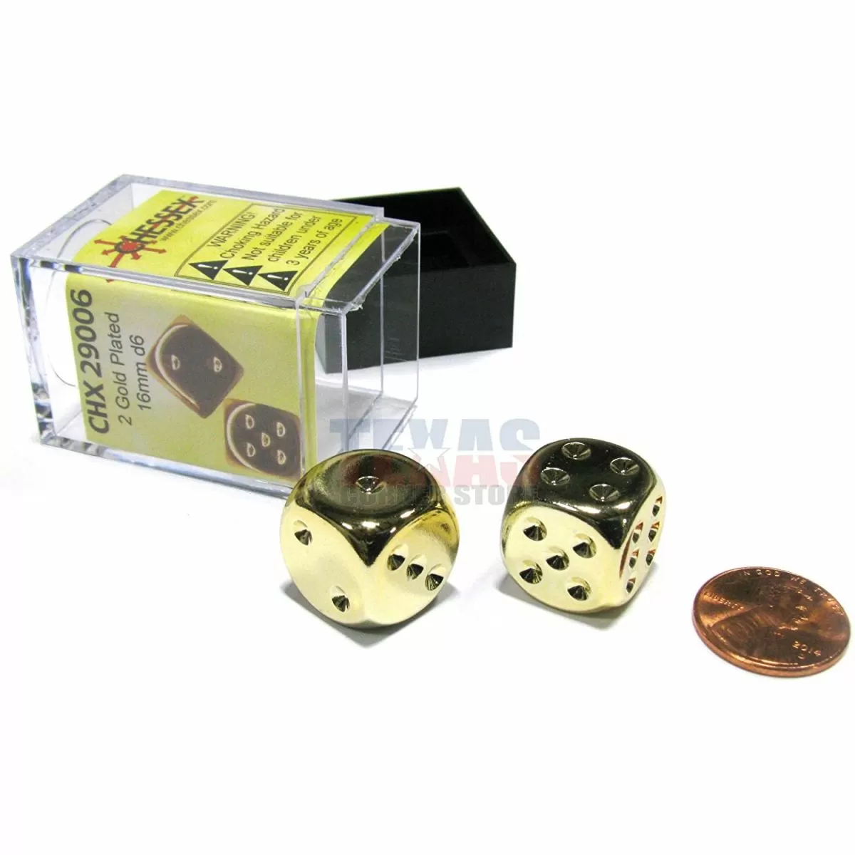 CHX 29006 Gold Metallic 16mm d6 Pair