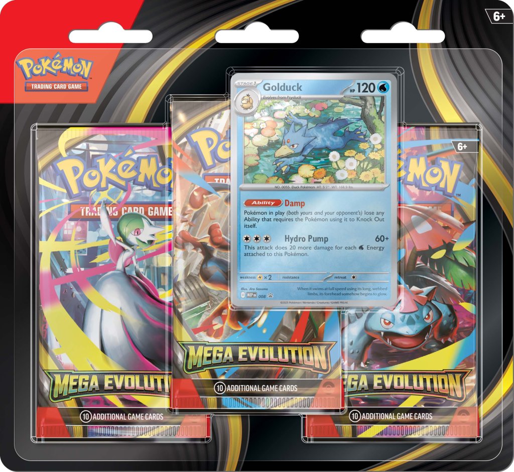 Pokémon TCG: Mega Evolution Three Booster Blister