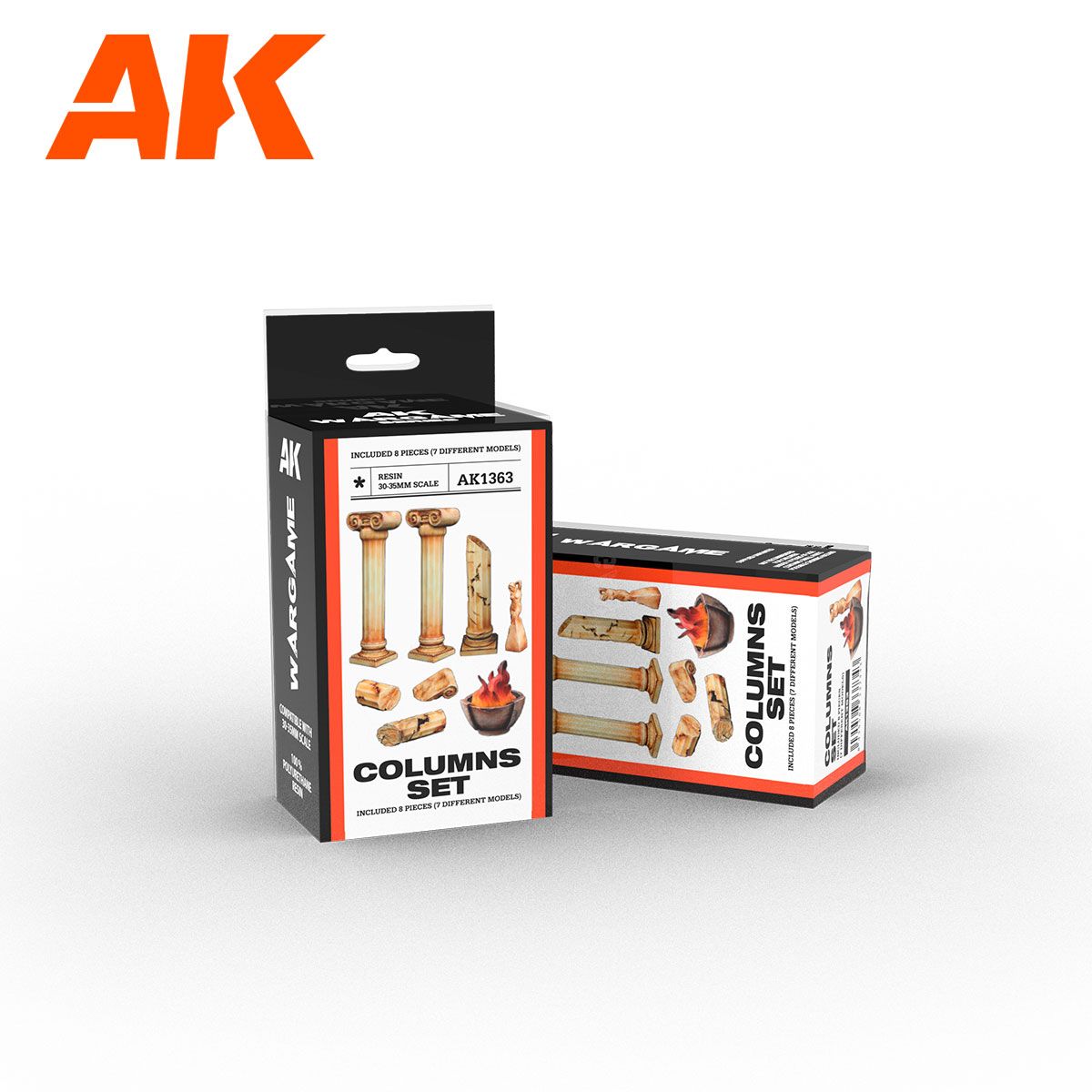 AK Interactive - Resins - Wargame Resin Scenery - Columns Set Wargame