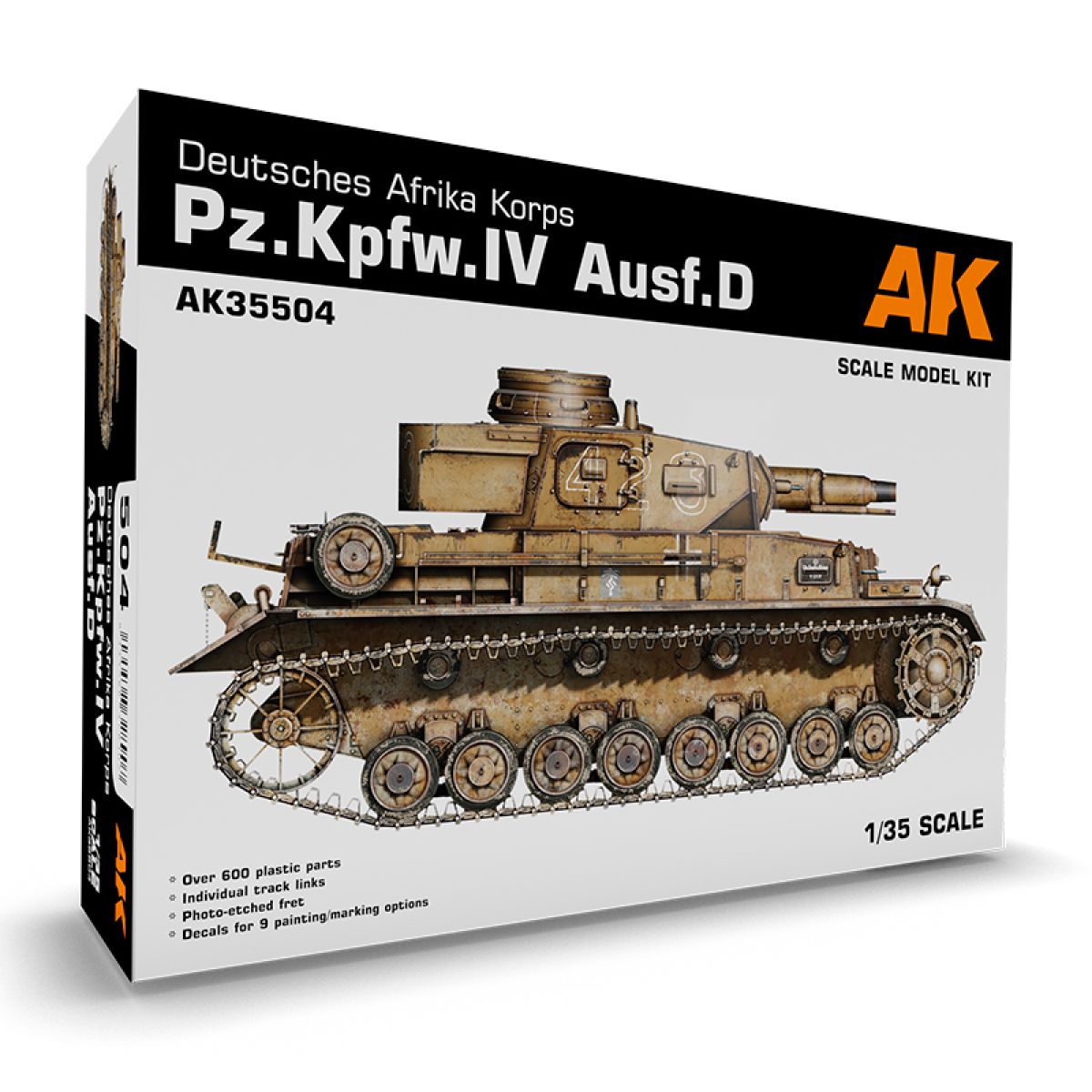AK Interactive - Scale Models - Pz.Kpfw.Iv Ausf.D Deutsche Afrkia Korp