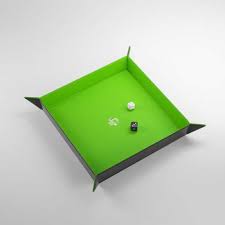 Gamegenic magnetic dice tray square green