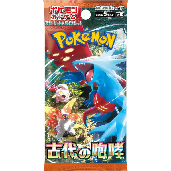 Japanese Pokémon Ancient Roar SV4K Booster Pack