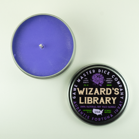Gaming Candle: Wizard's Library
