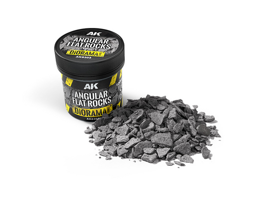 AK-Interactive: Dioramas: Angular Flat Rocks 100Ml