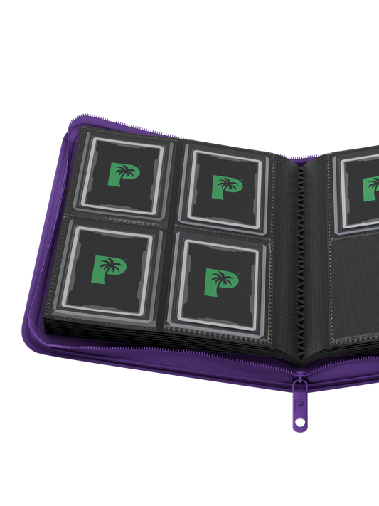 Collector's Series Top Loader Zip Binder - 4 Pocket - Purple