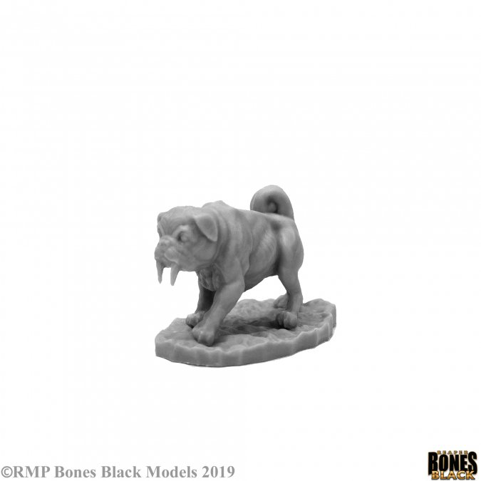 Reaper: Bones Black: Sabertooth Pug