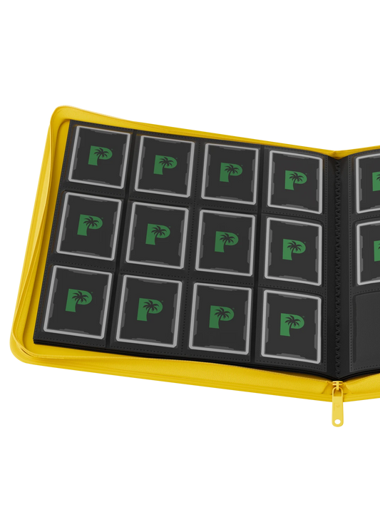 STEALTH 12 Pocket Zip Trading Card Binder - Yellow
