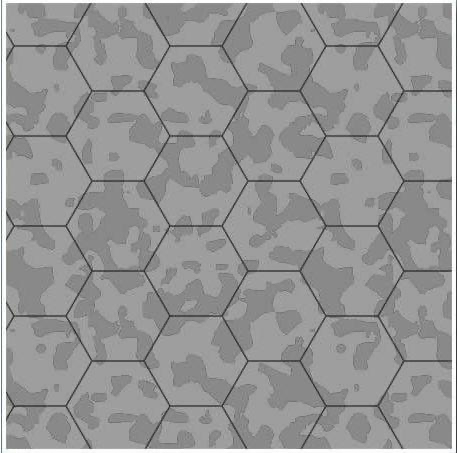Gaming Paper Singles: Cobblestone 1" Hexagon