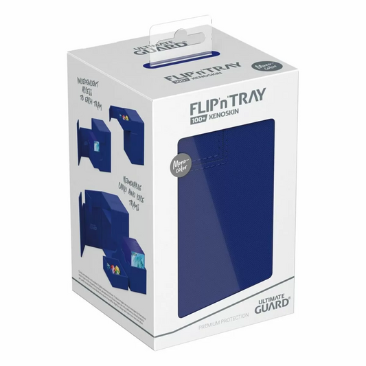 Ultimate Guard: Deck Box – XenoSkin Monocolor Flip'n'Tray 100+ – Blue