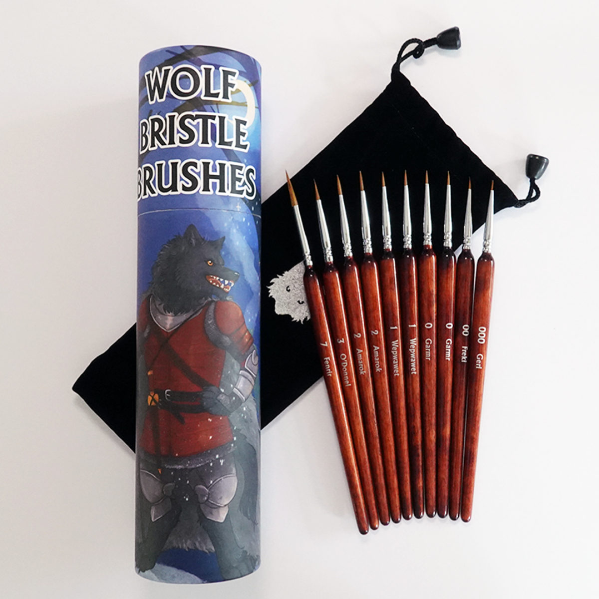 Chronicle - Brushes - Wolf Bristle Brush Set