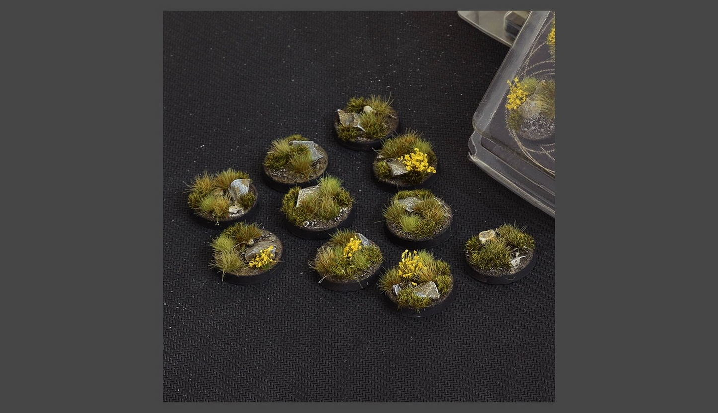 Gamers Grass: Bases: Highland (Round 25mm (x10)