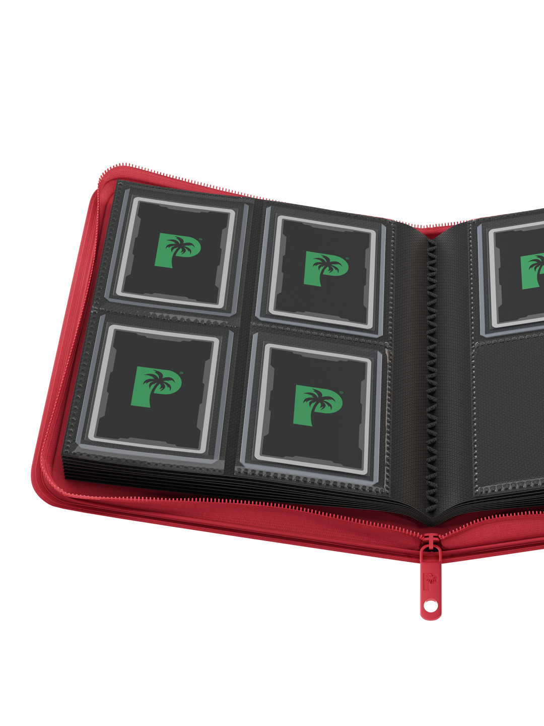 Collector's Series Top Loader Zip Binder - 4 Pocket - Red