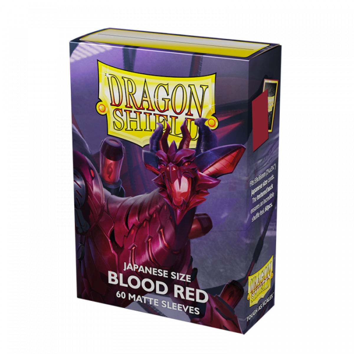Dragon Shield: Japanese Size Sleeves – Matte – Blood Red