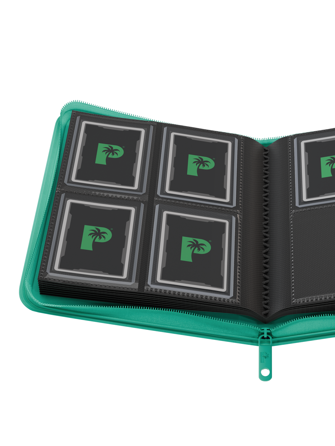 Collector's Series Top Loader Zip Binder - 4 Pocket - Turquoise