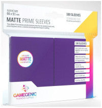 Gamegenic Matte Prime Card Sleeves Purple (66mm x 91mm) 100 Sleeves Per Pack