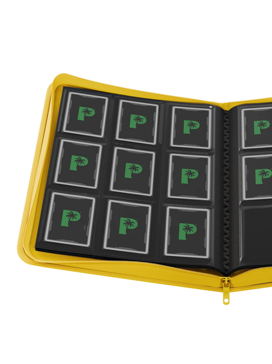 STEALTH 9 Pocket Zip Trading Card Binder - Yellow