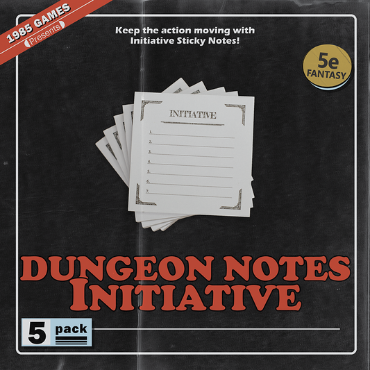 Initiative Tracker Sticky Notes (5 Pack)