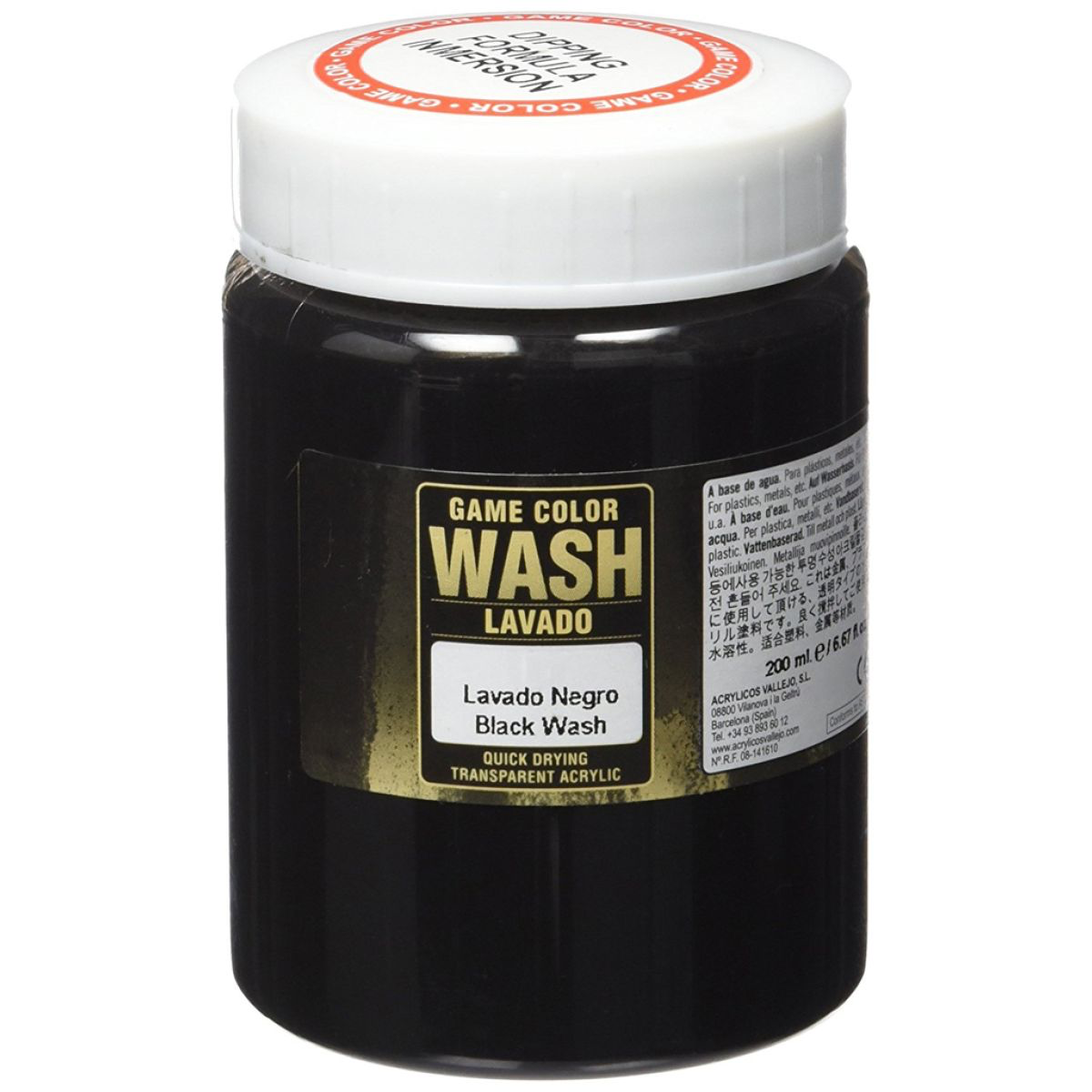 Vallejo - Game Colour - Black Wash 200ml