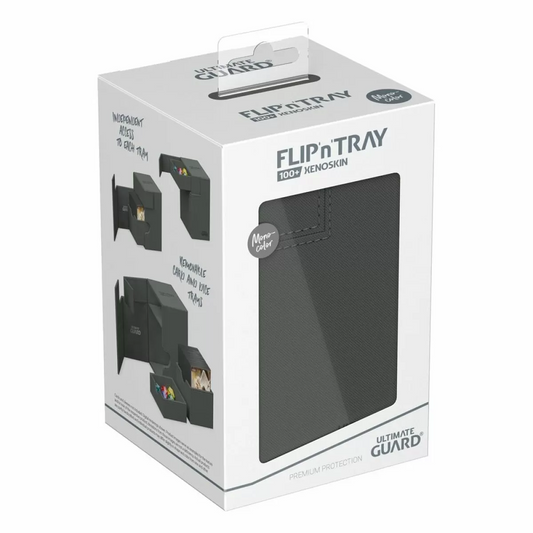 Ultimate Guard: Deck Box – XenoSkin Monocolor Flip'n'Tray 100+ – Grey