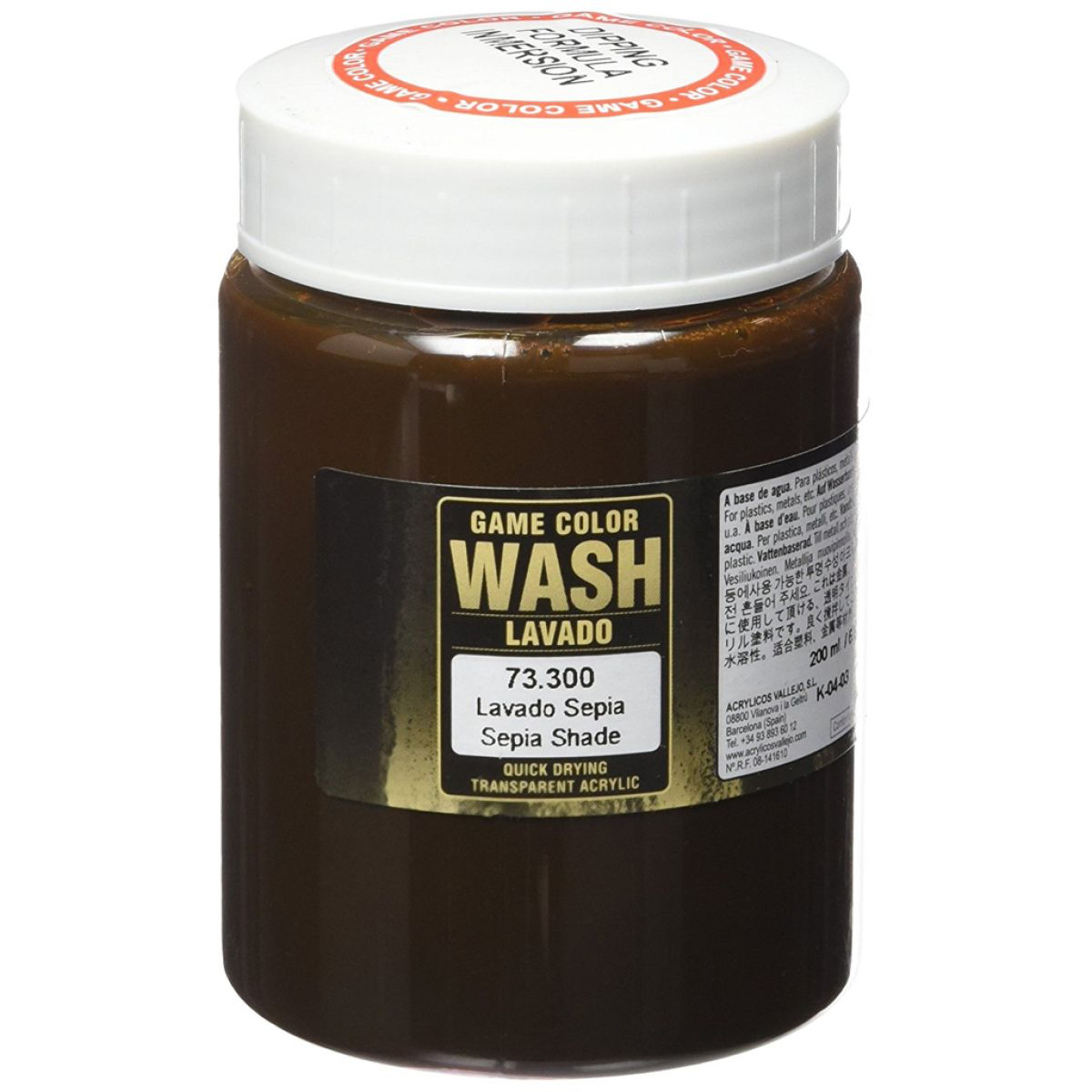 Vallejo - Game Colour - Sepia Wash 200ml