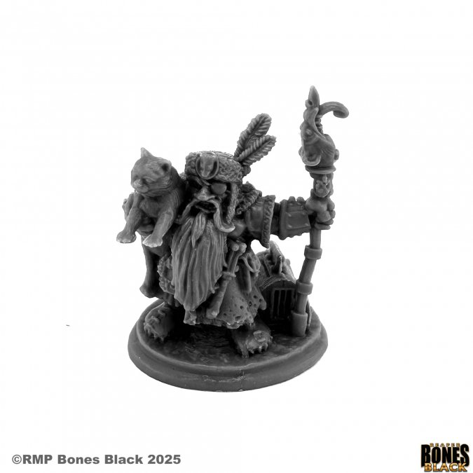 Reaper: Bones Black: Boren Backslap, Dwarf Ratcatcher