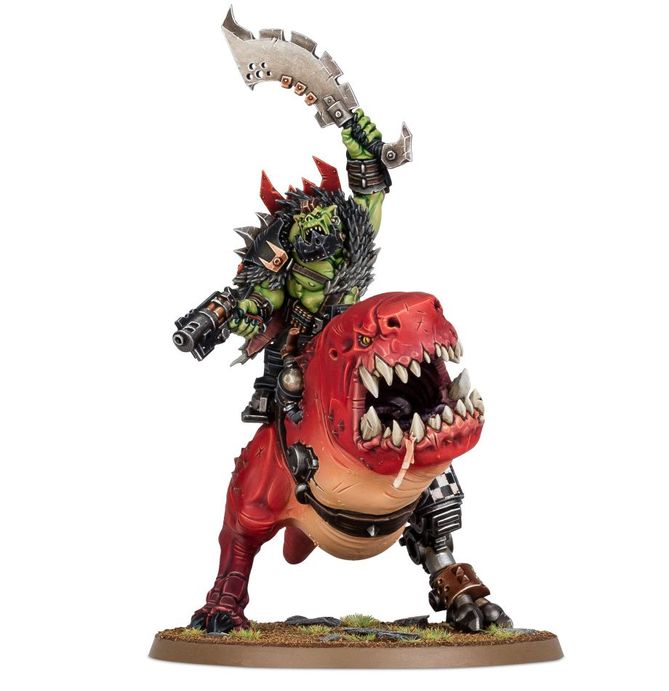 Orks: Mozrog Skragbad / Beastboss on Squigosaur