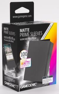 Gamegenic Matte Prime Card Sleeves Black (66mm x 91mm) (100 Sleeves Per Pack)