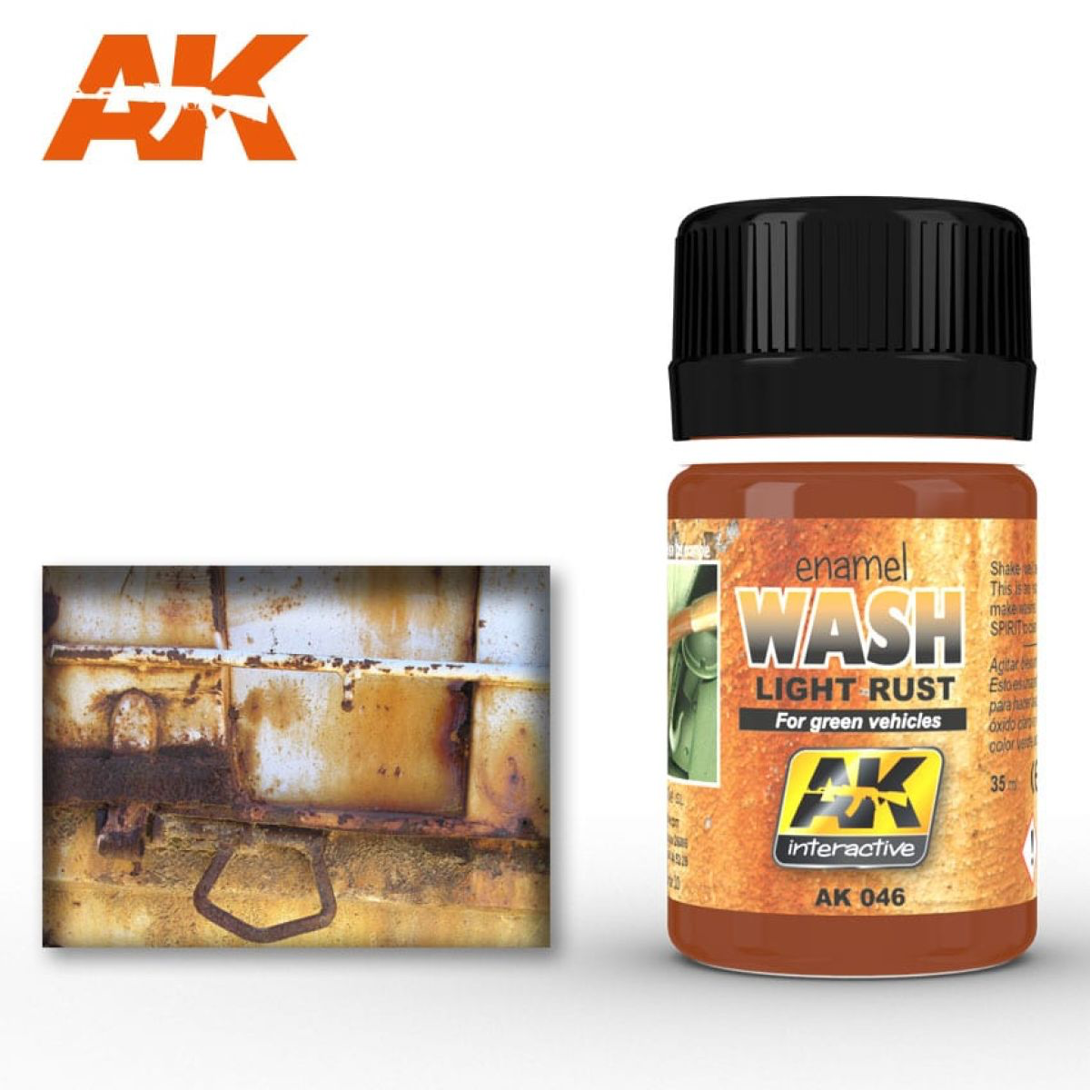 AK Interactive - Weathering Products - Light Rust Wash 35ml