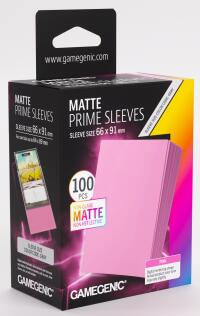 Gamegenic Matte Prime Card Sleeves Pink (66mm x 91mm) 100 Sleeves Per Pack