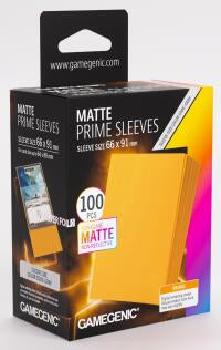 Gamegenic Matte Prime Card Sleeves Orange (66mm x 91mm) (100 Sleeves Per Pack)