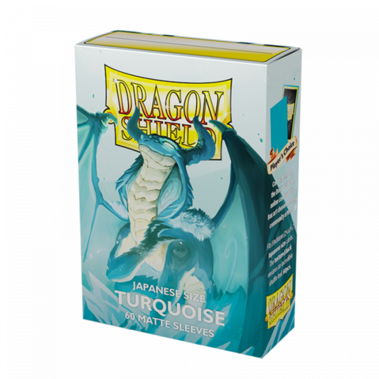 Dragon Shield: Japanese Size Sleeves – Matte – Turquoise